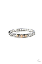Load image into Gallery viewer, Caught in the Cross Heirs Brown Hinged Bracelet