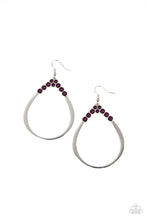 Load image into Gallery viewer, Festive Fervor Purple Earrings