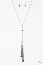 Load image into Gallery viewer, Timeless Tassels Brown Necklace