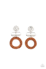 Load image into Gallery viewer, Woven Whimsicality Brown Earrings