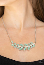 Load image into Gallery viewer, Frosted Foliage Green Necklace