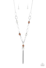 Load image into Gallery viewer, Taken with Tassels Brown Necklace