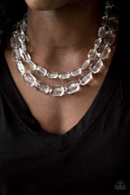 Load image into Gallery viewer, Ice Bank White Acrylic Necklace