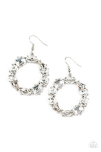 Load image into Gallery viewer, Glowing in Circles White Earrings