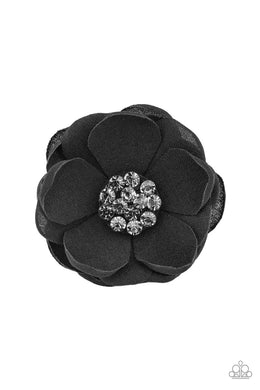 Dewdrop Dazzle Black Hair Clip