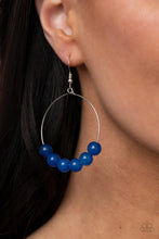 Load image into Gallery viewer, Let It Slide Blue Earrings