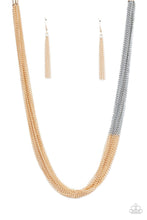 Load image into Gallery viewer, Metallic Merger Gold Necklace