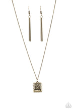 Load image into Gallery viewer, Back to Square One Brass Necklace
