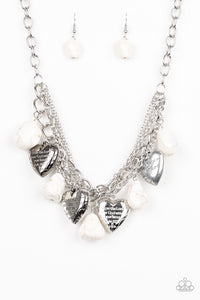 Change of Heart White Necklace