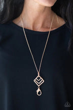Load image into Gallery viewer, Square It Up Gold Lanyard
