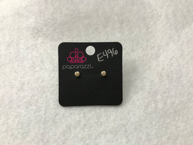 Starlet Shimmer Circle Gold Earrings #496