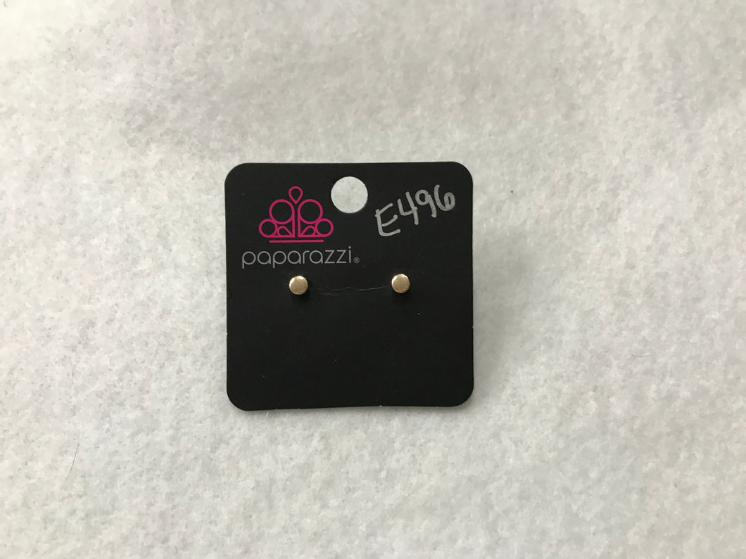 Starlet Shimmer Circle Gold Earrings #496