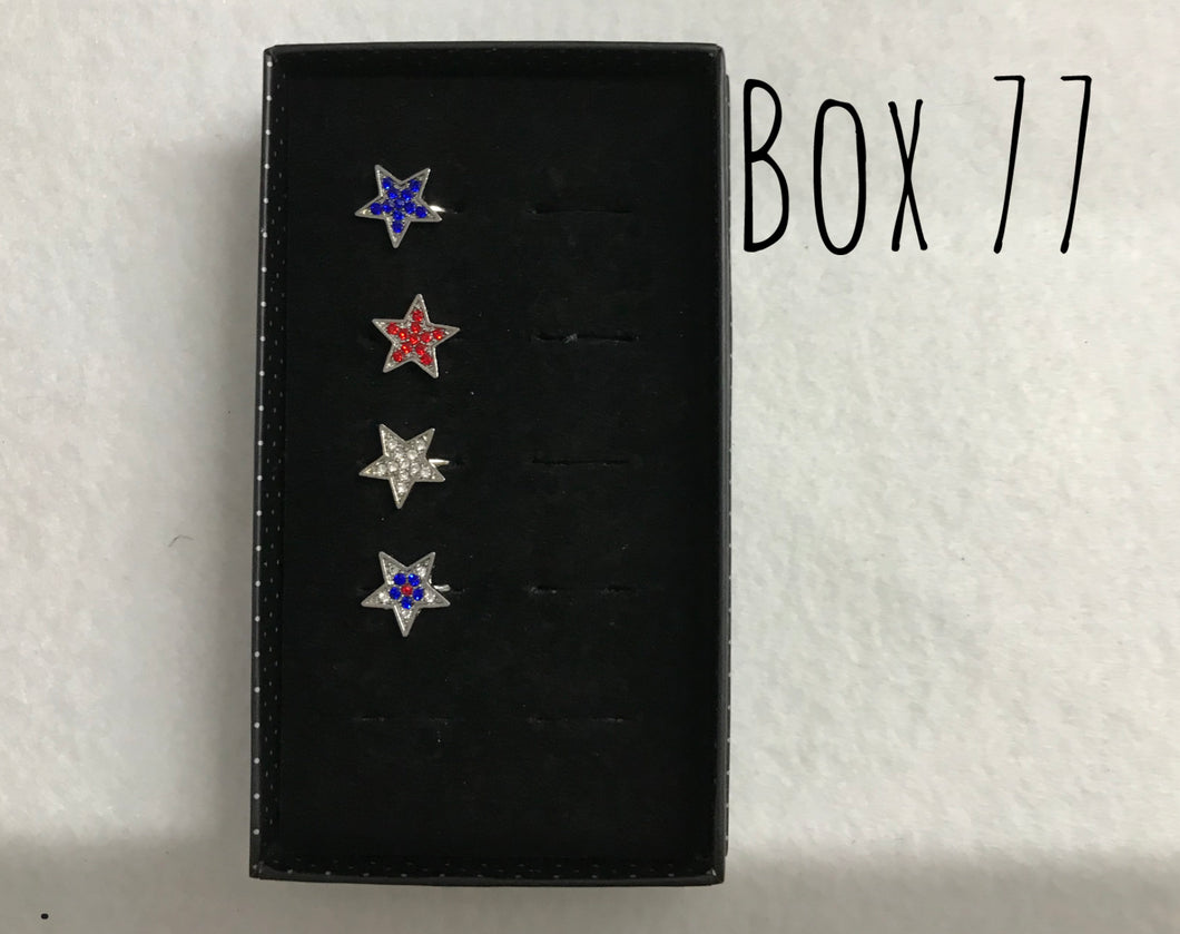 Starlet Shimmer Star w/ Gem Rings Box 77