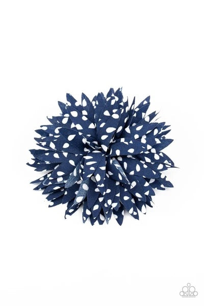 Polka Panache Blue Hair Clip