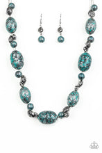 Load image into Gallery viewer, Gatherer Glamour Blue Necklace