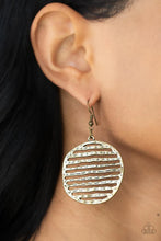 Load image into Gallery viewer, Sunrise Stunner Brass Earrings