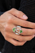 Load image into Gallery viewer, Making Me Edgy Green Ring