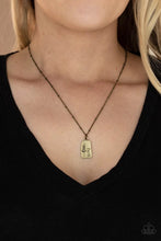 Load image into Gallery viewer, Faith Over Fear Brass Necklace