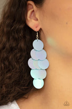 Load image into Gallery viewer, Mermaid Shimmer Blue Sequin Earrings