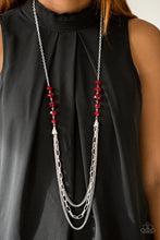Load image into Gallery viewer, Turn It Up Town Red Necklace
