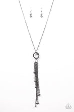 Load image into Gallery viewer, Sparkling Crescendo Black Necklace