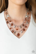 Load image into Gallery viewer, Rainbow Shine Brown Necklace