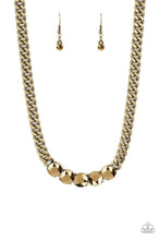 Load image into Gallery viewer, Rhinestone Renegade Brass Necklace