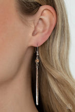 Load image into Gallery viewer, Skyscraping Shimmer Brown Earrings