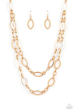 Load image into Gallery viewer, The Oval-achiever Gold Necklace