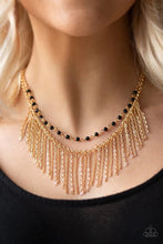 Load image into Gallery viewer, Fierce in Fringe Gold Necklace