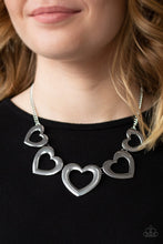 Load image into Gallery viewer, Hearty Hearts Silver Necklace