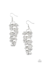 Load image into Gallery viewer, The Party Has Arrived White Earrings