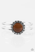 Load image into Gallery viewer, Shout It Out Loud Brown Hinged Bracelet