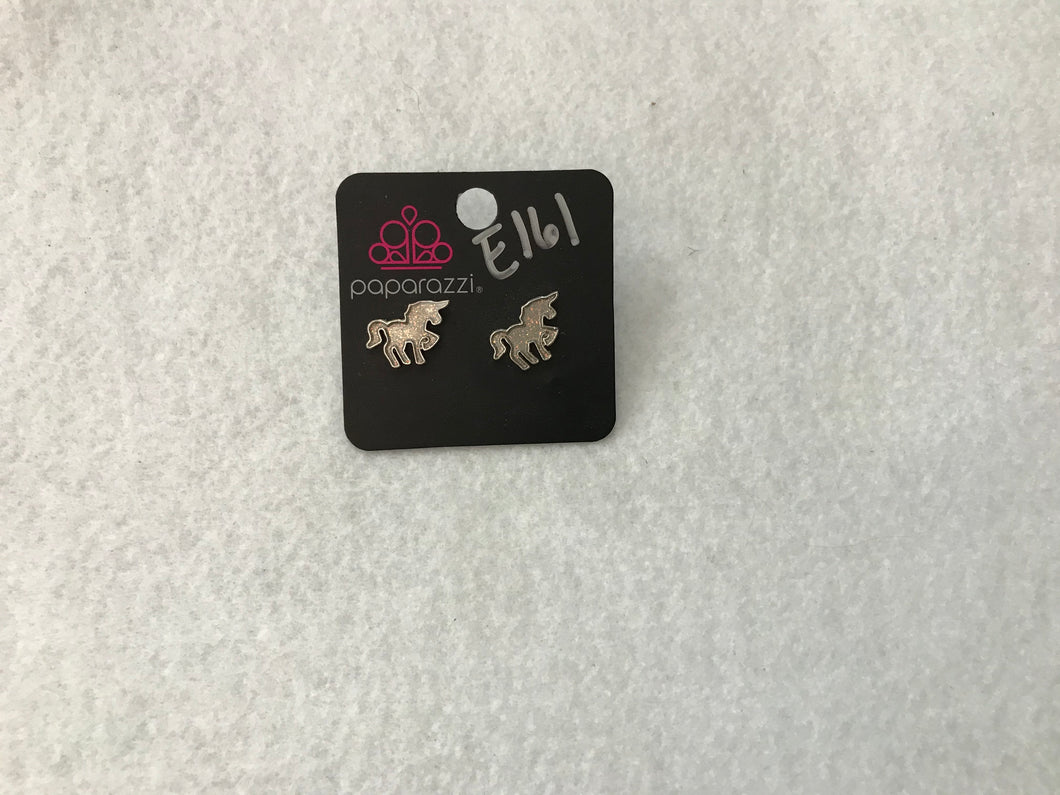 Starlet Shimmer Glitter Unicorn Post Earrings #161