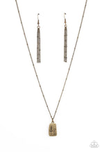 Load image into Gallery viewer, Faith Over Fear Brass Necklace