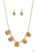 Load image into Gallery viewer, Mayan Masterpiece Green Necklace