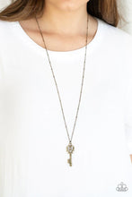 Load image into Gallery viewer, The Magic Key Brass Necklace