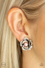 Load image into Gallery viewer, Glowing Garden Spree Pink Clip On Earrings