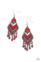 Load image into Gallery viewer, Dearly Debonair Red Earrings