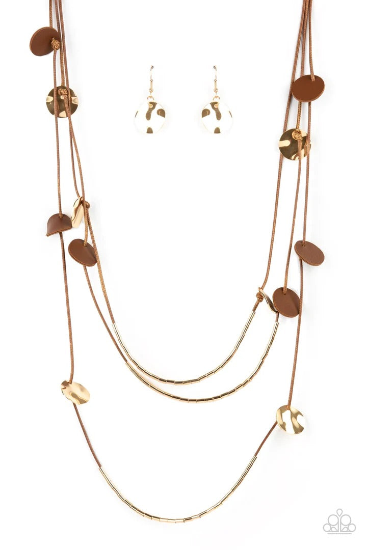 Alluring Luxe Brown Necklace