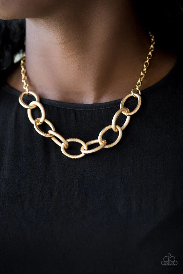 Boldly Bronx Gold Necklace