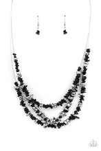 Load image into Gallery viewer, Placid Pebbles Black Necklace