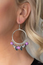 Load image into Gallery viewer, Chroma Chimes Purple Earrings