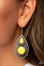 Load image into Gallery viewer, Prima Donna Diva Yellow Earrings