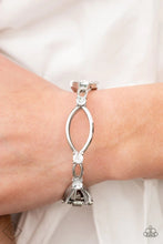 Load image into Gallery viewer, Interwoven Illusion White Hinged Bracelet