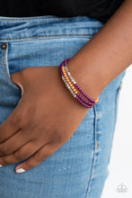 Load image into Gallery viewer, Spiral Dive Purple Coil Bracelet