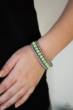 Load image into Gallery viewer, Modern Day Mason Green Coil Bracelet