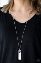 Load image into Gallery viewer, Because of the Brave Blue Necklace