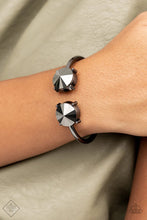 Load image into Gallery viewer, Spark and Sizzle Black Hinged Bracelet