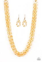 Load image into Gallery viewer, Put It On Ice Gold Acrylic Necklace